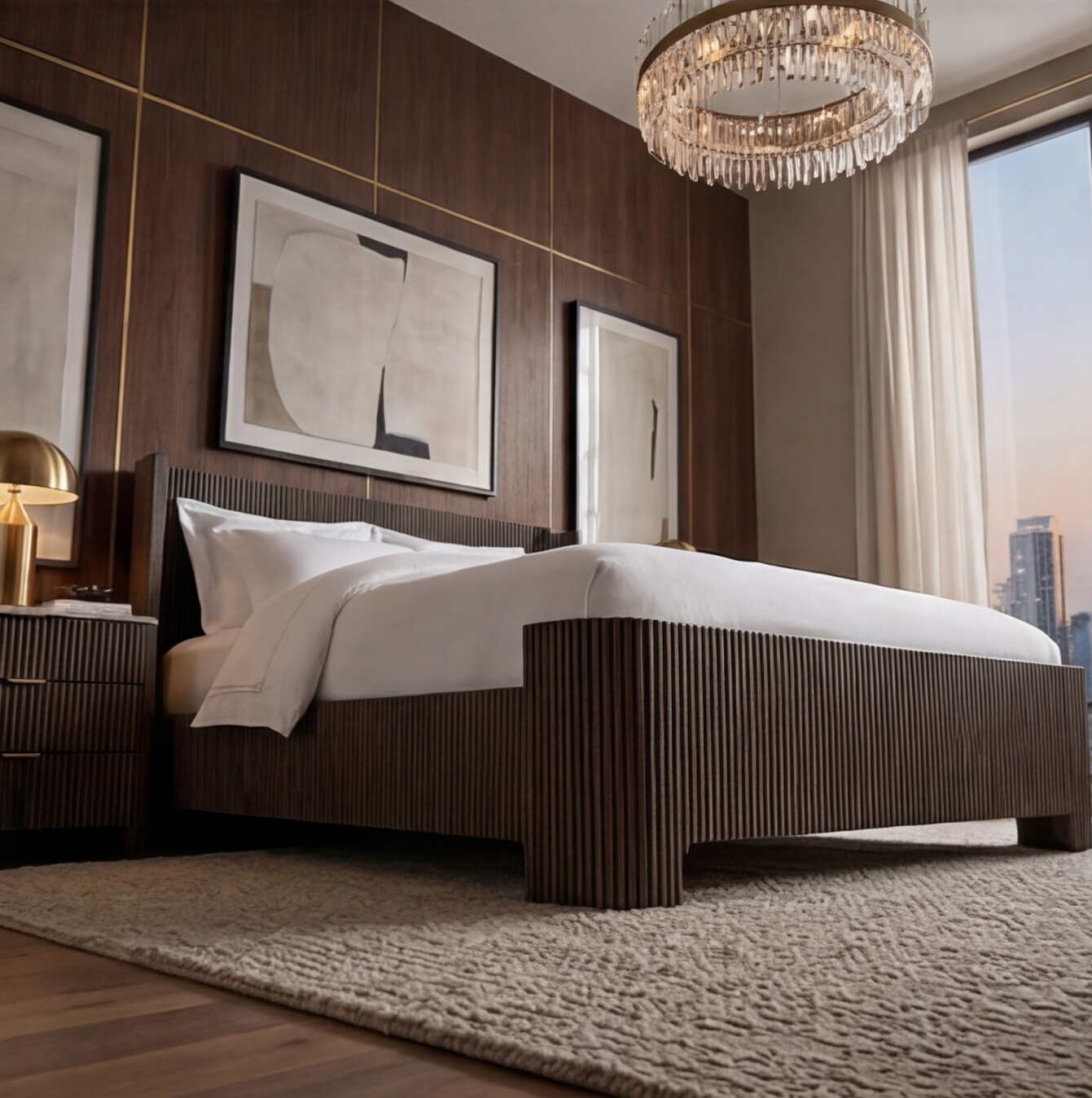 Arhaus Astor Bed, Low Profile View