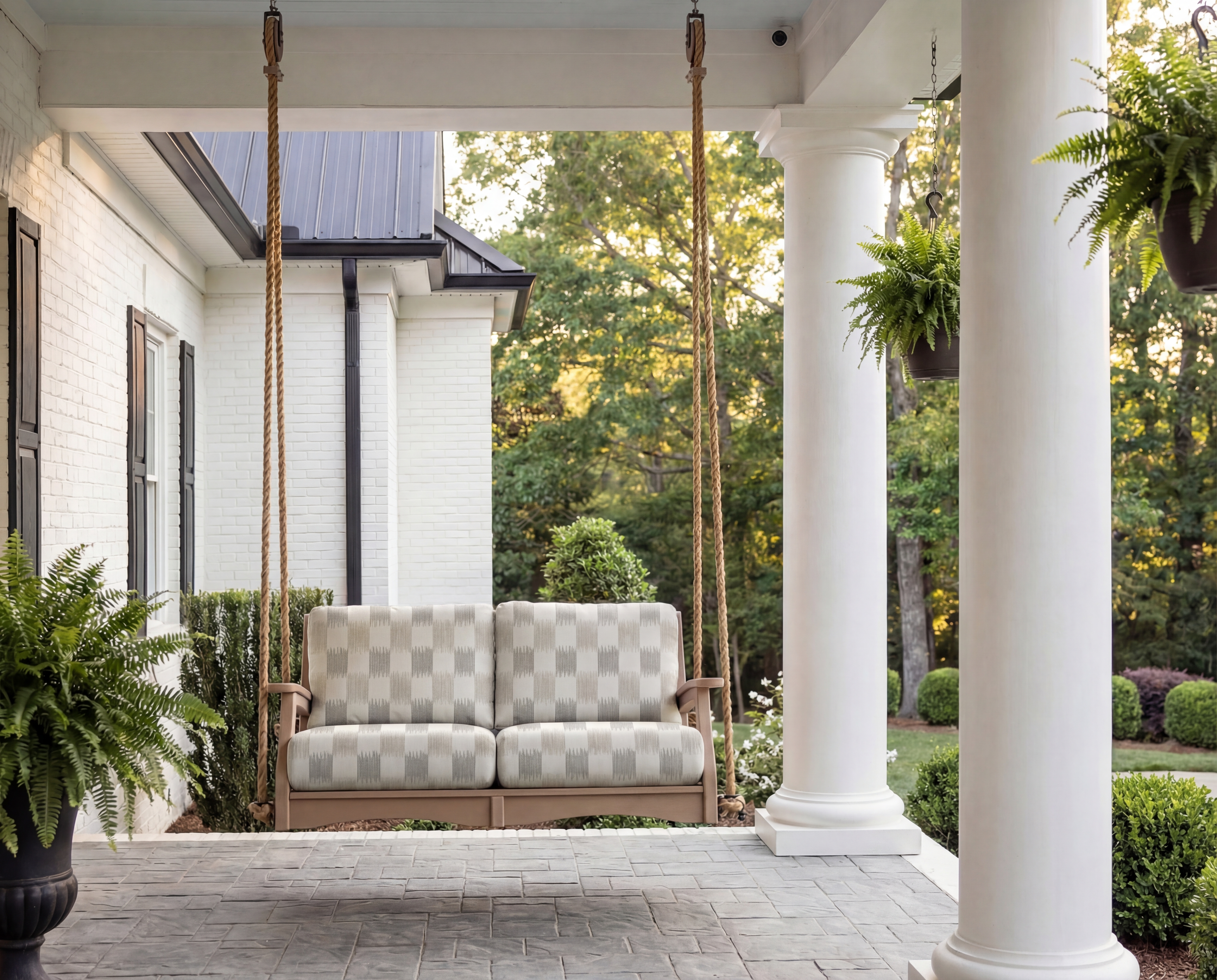 3D rendering of Berlin Gardens Berlin Terrace Loveseat & Swing — Outdoor Lifestyle
