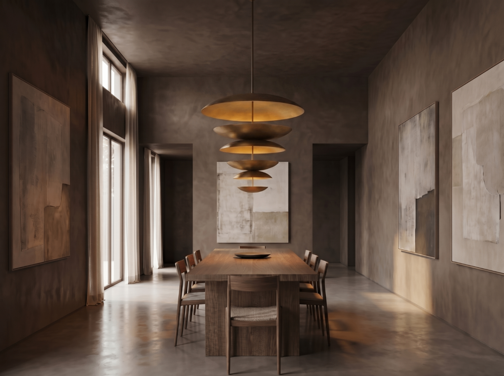 3D rendering of Restoration Hardware Cosmic Three-Tier Chandelier — Dining
