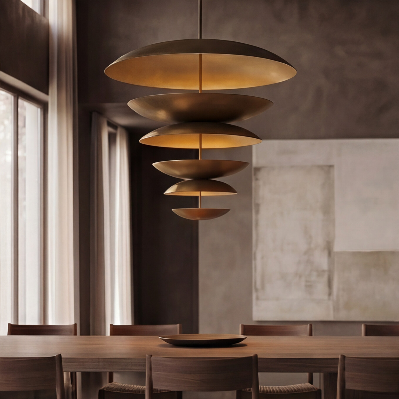 Restoration Hardware Cosmic Three-Tier Chandelier, Close-Up