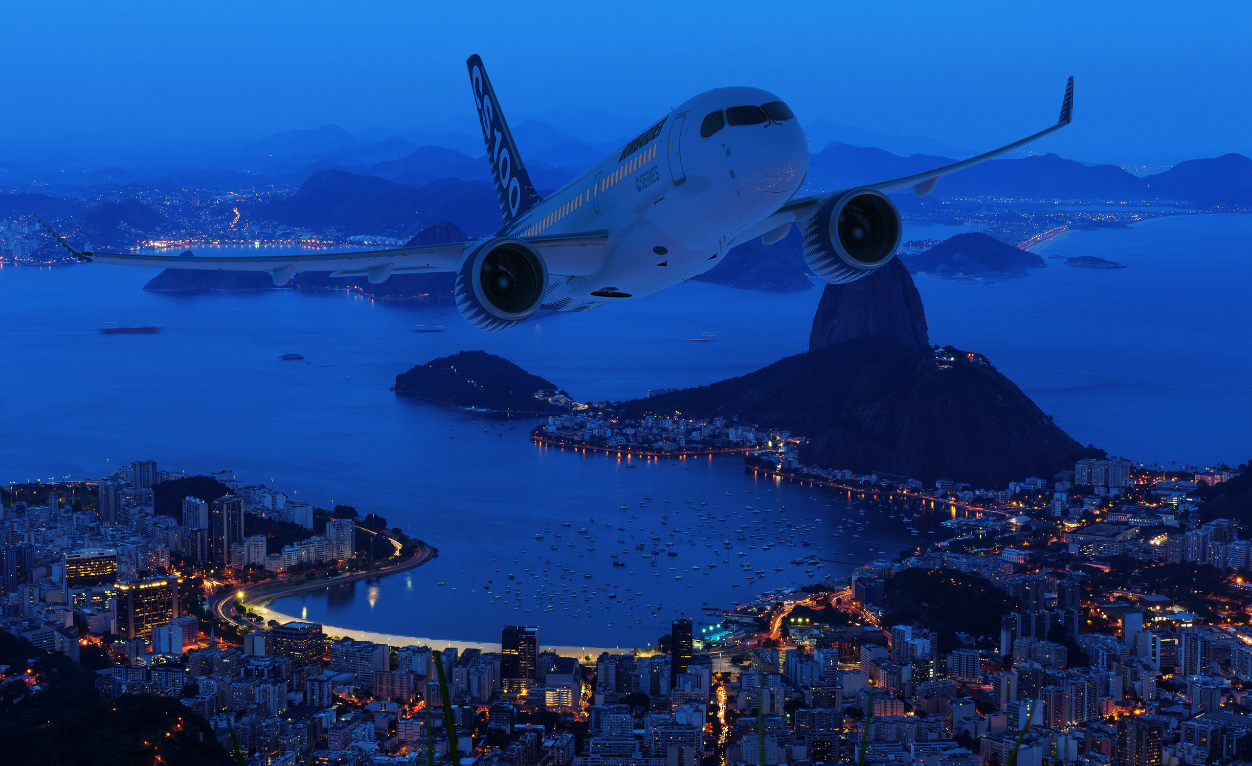 Bombardier CS100, Aerial View