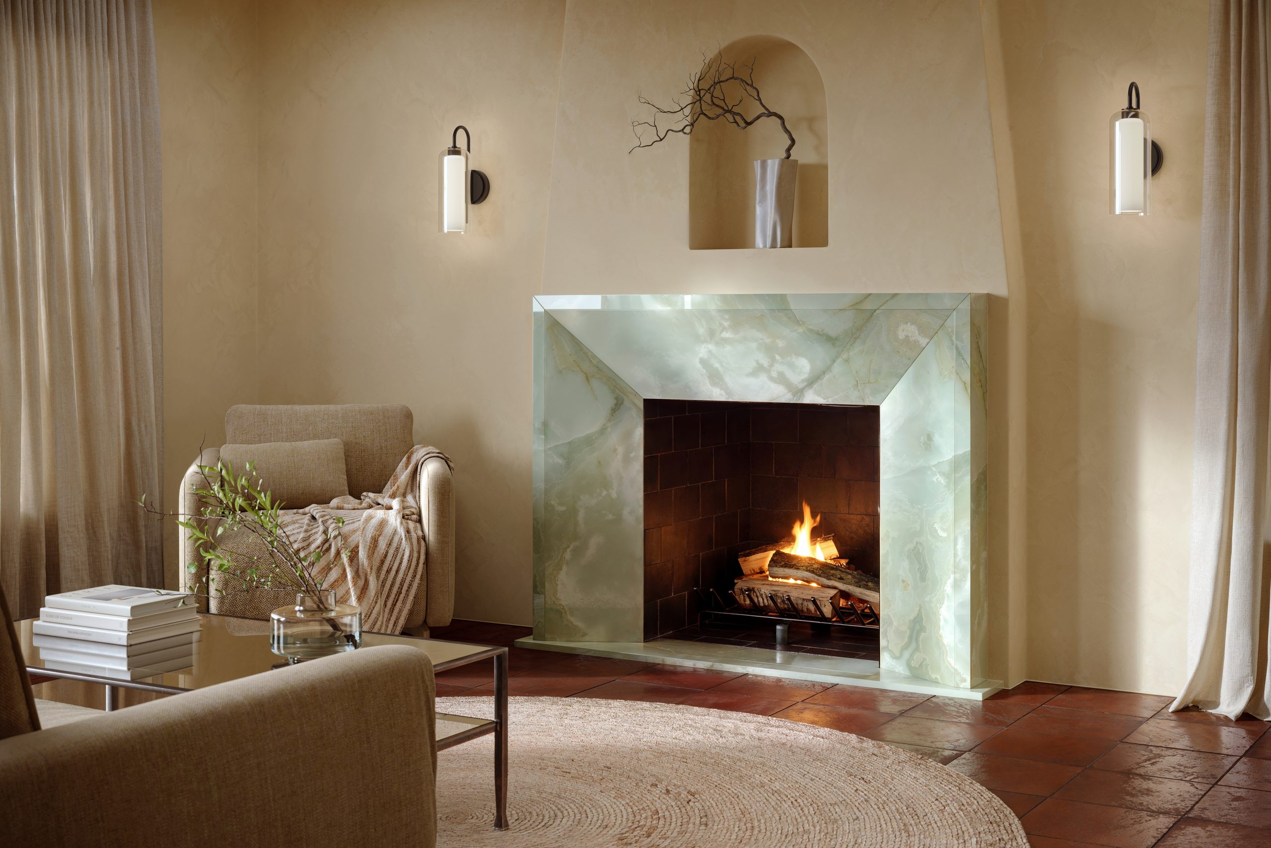 Kichler Lighting Fireplace Room
