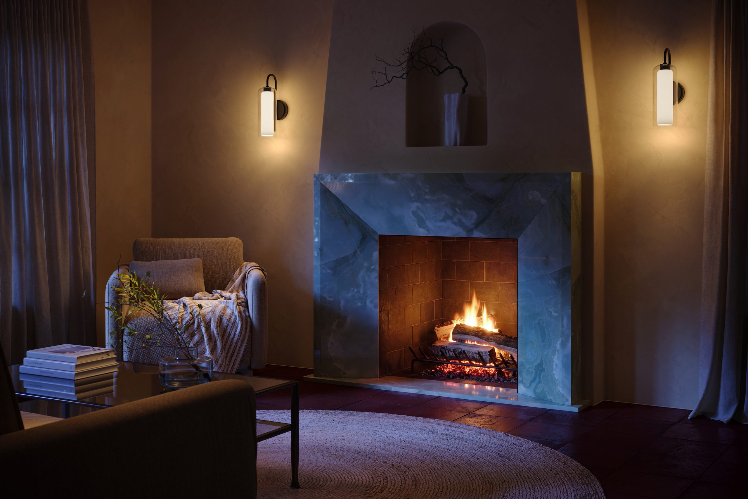 Kichler Lighting Fireplace Room, frame 2