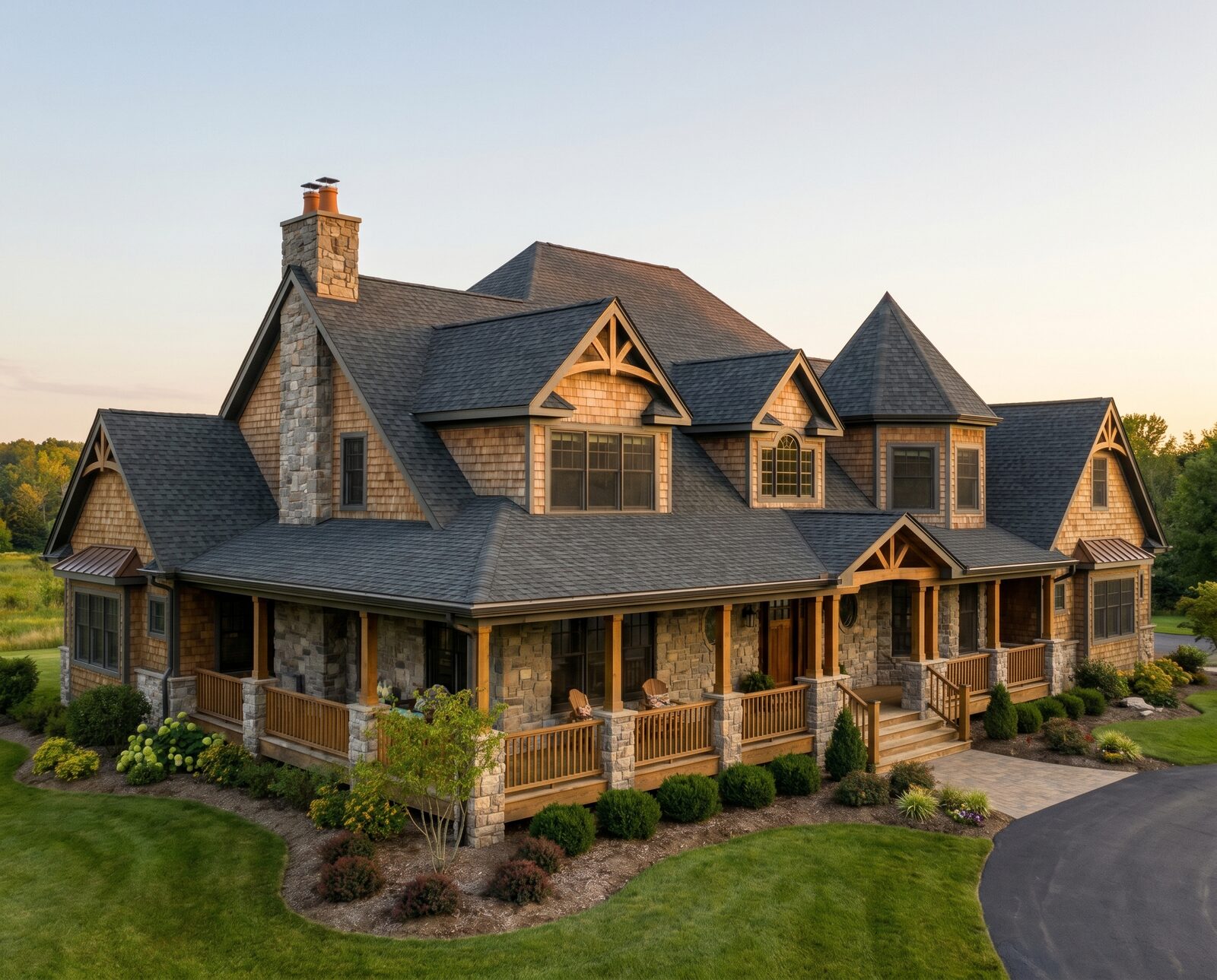 3D rendering of GAF GAF HDZ Shingles, Lifestyle — Architecture