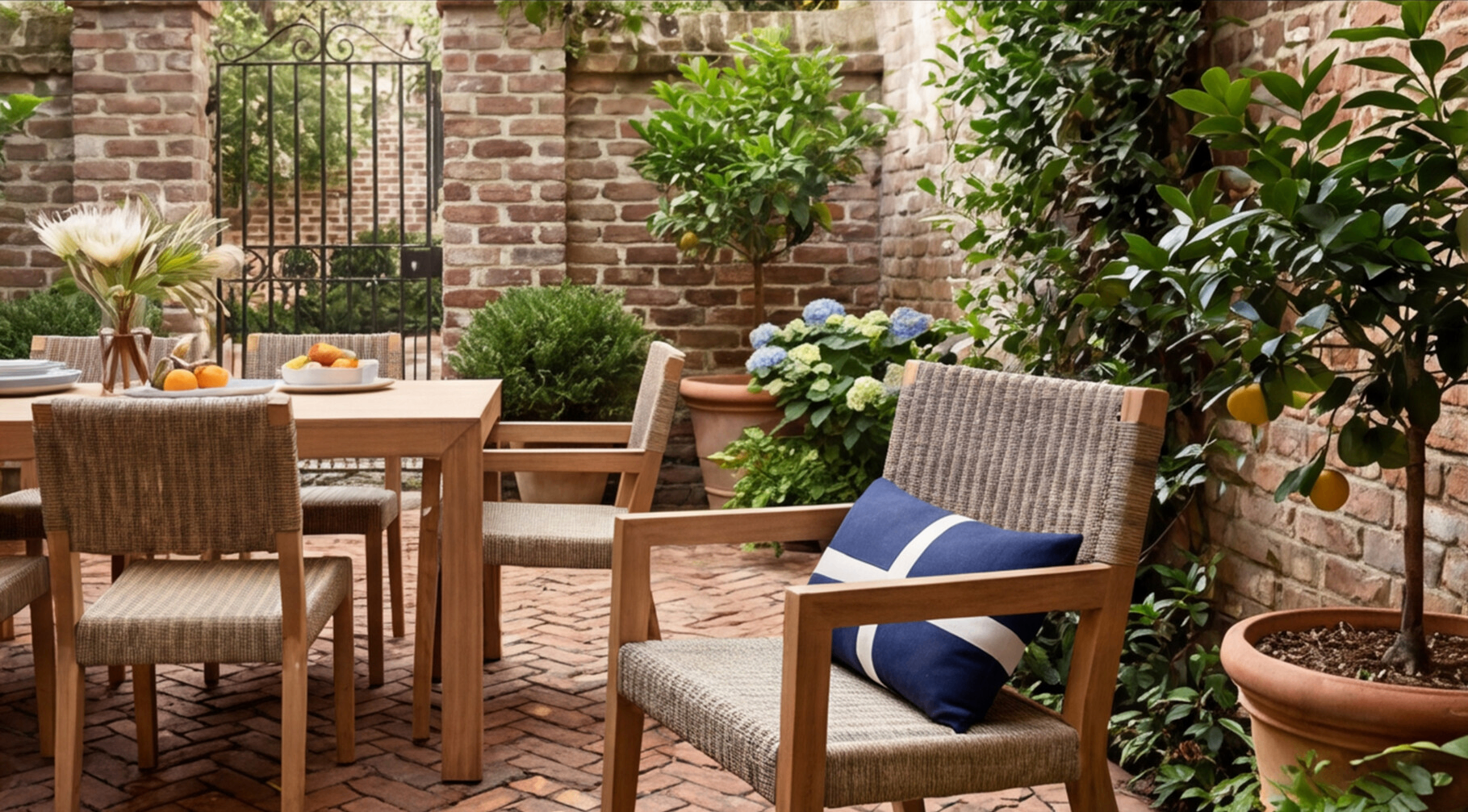 Williams Sonoma Larnaca Teak, Close-Up
