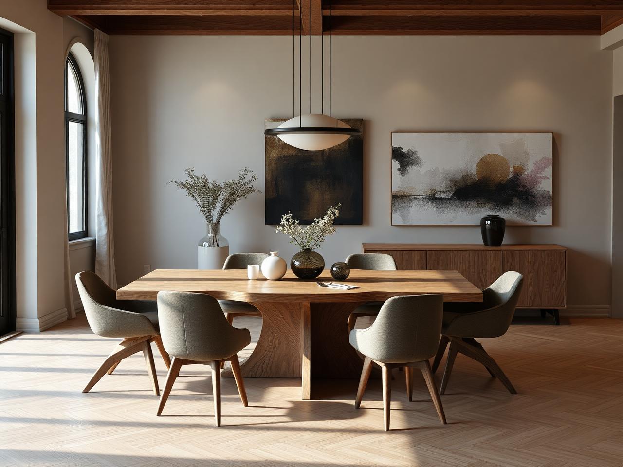 3D rendering of GAF Table as Still Life — Dining