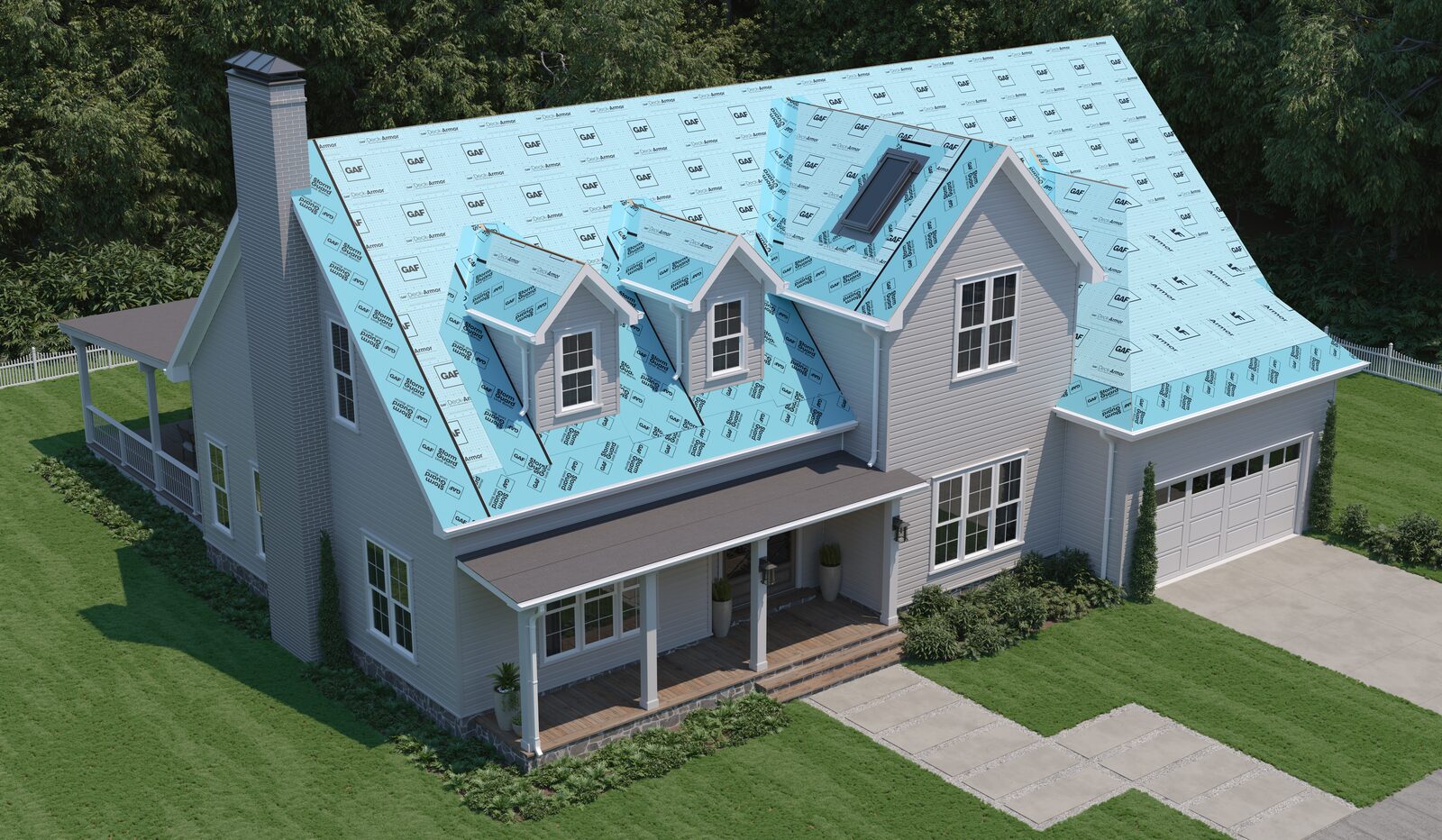 3D rendering of GAF GAF Peel-Away, Deck-Armor Layer — Product Detail