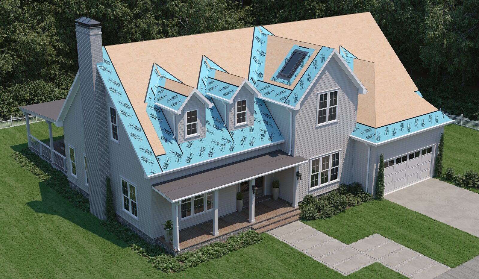 3D rendering of GAF GAF Peel-Away, Leak-Barrier Layer — Product Detail