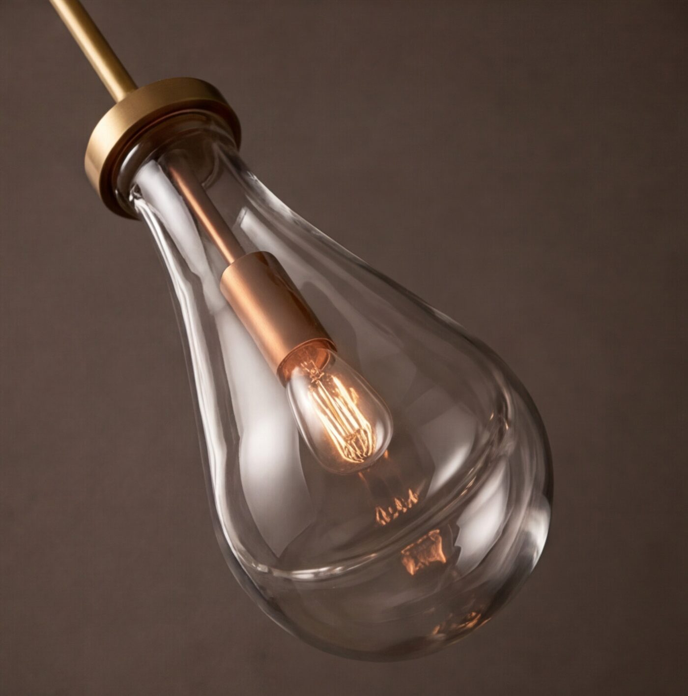 3D rendering of Restoration Hardware Raindrop Pendant, Glass Close-Up — Lighting