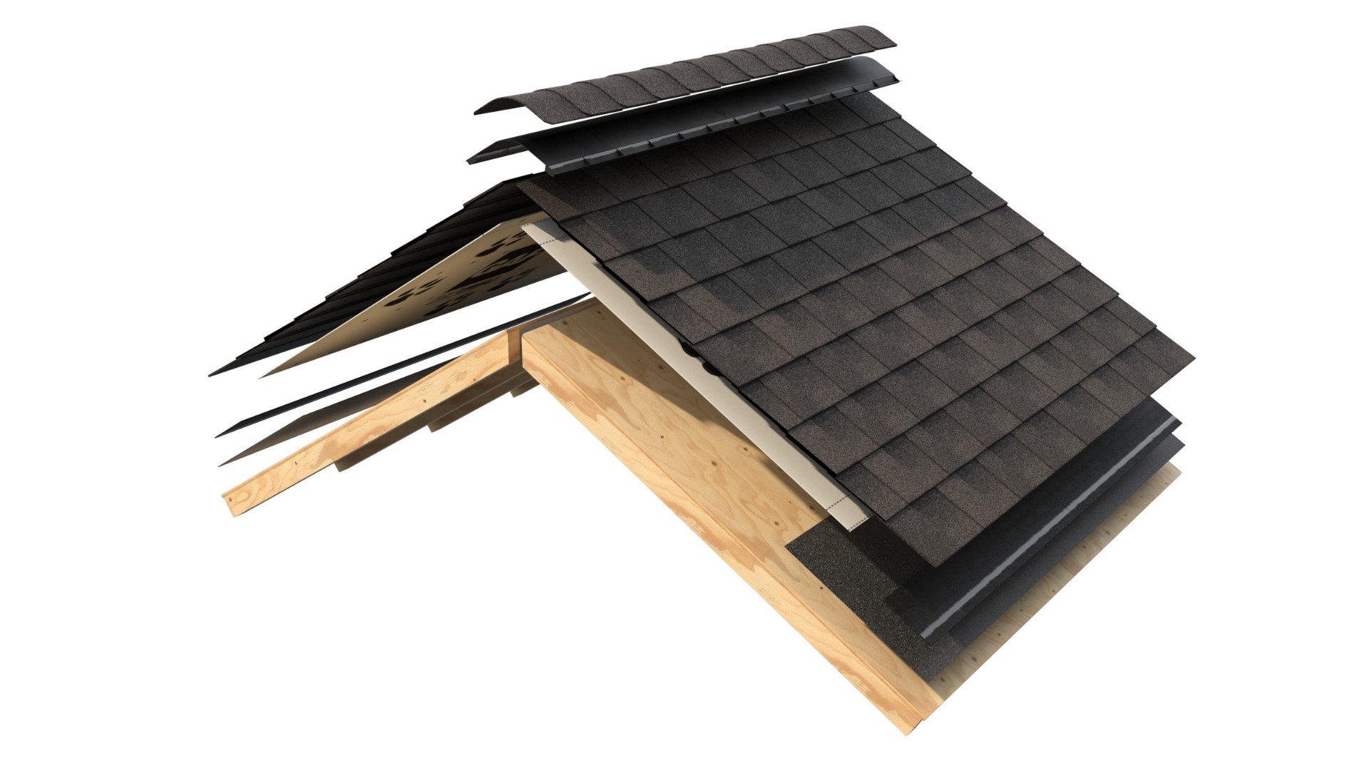 3D rendering of GAF Timberline Studio Roof Assembly — Product Detail